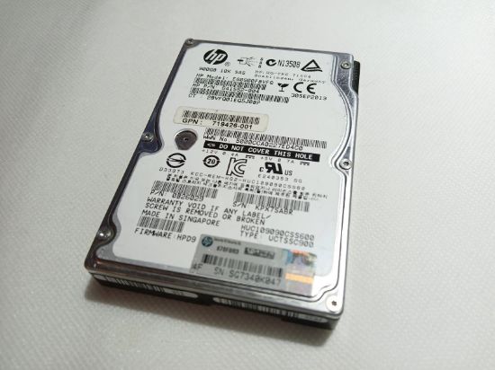 Picture of SAS 900GB 2.5" 10k RPM 6gbps HP EG0900FBVFQ 2.5 INCH HARD DRIVE HDD