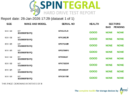 Picture of SAS 900GB 2.5" 10k RPM 6gbps HP EG0900FBVFQ 2.5 INCH HARD DRIVE HDD