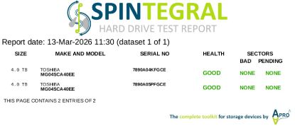 Picture of SAS 4TB 3.5" 7.2k RPM 12gbps TOSHIBA MG04SCA40EE 3.5 INCH HARD DRIVE HDD