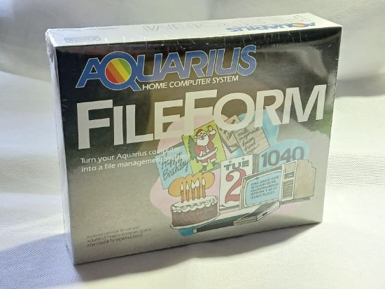 Picture of NOS AQUARIUS FILEFORM RETRO SOFTWARE FOR MATTEL AQUARIUS - GRADE A