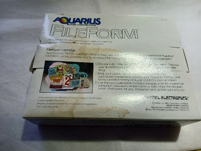 Picture of BOX AQUARIUS FILEFORM RETRO SOFTWARE FOR MATTEL AQUARIUS - GRADE B