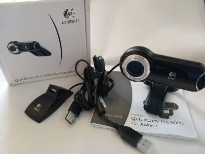 Picture of Logitech QuickCam Pro 9000 Webcam Black Carl Zeiss Lens USB Autofocus boxed