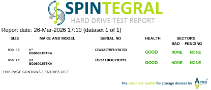 Picture of SAS 600GB 2.5" 10k RPM 12gbps HP EG0600JETKA 2.5 INCH HARD DRIVE HDD