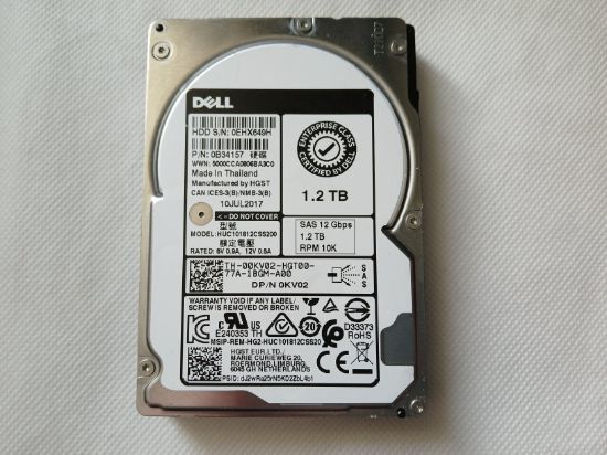 Picture of SAS 1.2TB 2.5" 10k RPM 12gbps DELL HGST HUC101812CSS200 2.5 INCH HARD DRIVE HDD