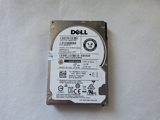 Picture of SAS 1.2TB 2.5" 10k RPM 12gbps DELL HUC101812CSS204 2.5 INCH HARD DRIVE 0B33078