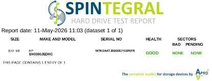 Picture of SAS 300GB 2.5" 15kRPM 12gbps HP EH0300JEDHC 2.5 INCH HARD DRIVE
