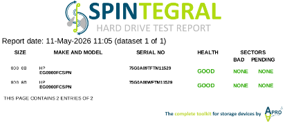 Picture of SAS 900GB 2.5" 10kRPM 6gbps HP EG0900FCSPN 2.5 INCH HARD DRIVE