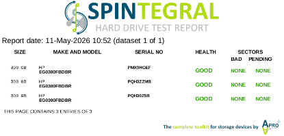 Picture of SAS 300GB 2.5" 10kRPM 6gbps HP EG0300FBDBR 2.5 INCH HARD DRIVE