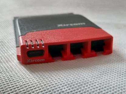 Picture of RETRO XIRCOM REALPORT REM56G-100 10/100 LAN + 56K MODEM 16 BIT 5V PCMCIA