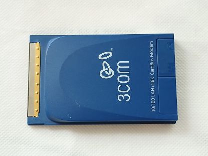 Picture of RETRO 3COM 3C3FEM656C 10/100Mbps LAN + 56K modem 32 BIT 3.3V CARDBUS