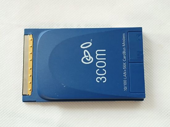 Picture of RETRO 3COM 3C3FEM656C 10/100Mbps LAN + 56K modem 32 BIT 3.3V CARDBUS