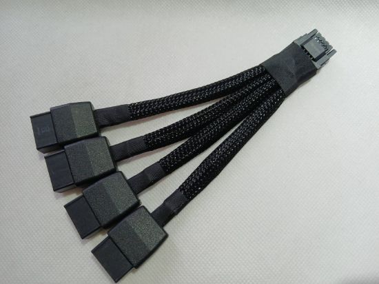Picture of NVIDIA CABLE 12VHPWR 12 Pin to QUADRUPLE GPU PCIE 8-Pin Cable FOR RTX40/50