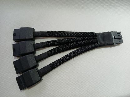 Picture of NVIDIA CABLE 12VHPWR 12 Pin to QUADRUPLE GPU PCIE 8-Pin Cable FOR RTX40/50