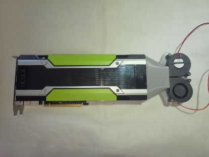 Picture of AAPRO - NVIDIA TESLA M60 SHROUD MADE FROM PETG FITS TWO 5015 BLOWERS