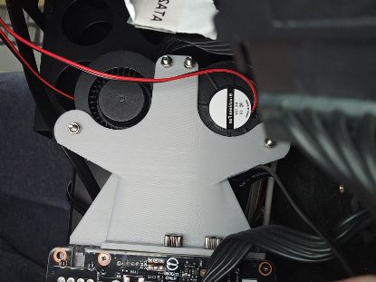 Picture of AAPRO - NVIDIA TESLA M60 SHROUD MADE FROM PETG FITS TWO 5015 BLOWERS