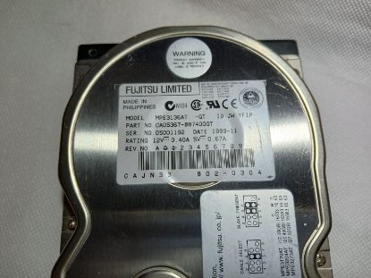 Picture of IDE 13.6GB 3.5" FUJITSU MPE3136AT 3.5 INCH HARD DRIVE HDD