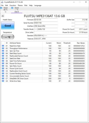 Picture of IDE 13.6GB 3.5" FUJITSU MPE3136AT 3.5 INCH HARD DRIVE HDD
