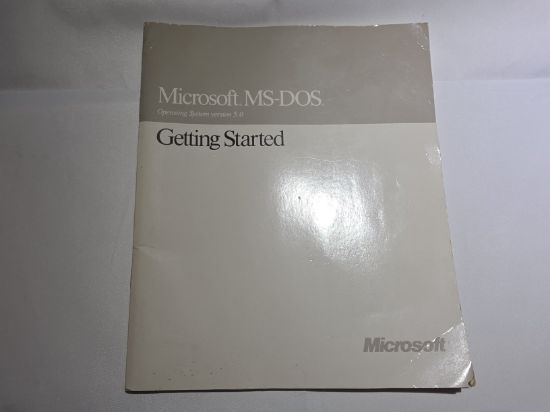 Picture of MICROSOFT MS-DOS OPERATING SYSTEM VERSION 5.0 MANUAL GETTING STARTED